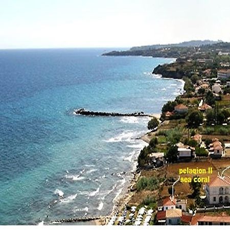 Pelagion II Sea Coral - Beachfront Holiday Home Kypseli Exterior foto